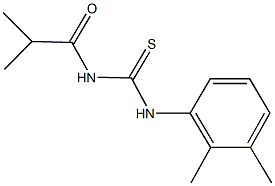 N-(2,3-dimethylphenyl)-N'-isobutyrylthiourea 化学構造式