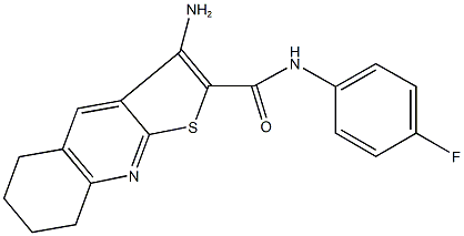 3-amino-N-(4-fluorophenyl)-5,6,7,8-tetrahydrothieno[2,3-b]quinoline-2-carboxamide Structure