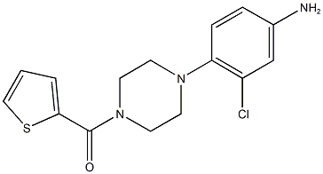 3-chloro-4-[4-(2-thienylcarbonyl)-1-piperazinyl]phenylamine Structure