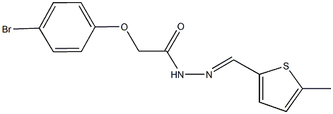 2-(4-bromophenoxy)-N'-[(5-methylthien-2-yl)methylene]acetohydrazide