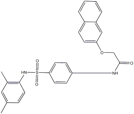 N-{4-[(2,4-dimethylanilino)sulfonyl]phenyl}-2-(2-naphthyloxy)acetamide