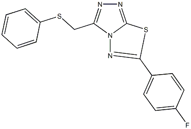 [6-(4-fluorophenyl)[1,2,4]triazolo[3,4-b][1,3,4]thiadiazol-3-yl]methyl phenyl sulfide|