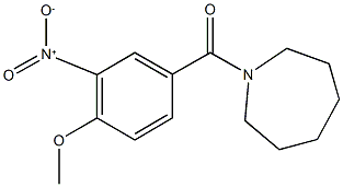 1-{3-nitro-4-methoxybenzoyl}azepane Structure