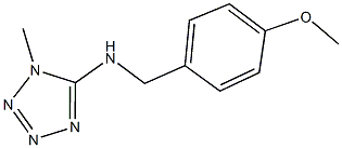 N-(4-methoxybenzyl)-N-(1-methyl-1H-tetraazol-5-yl)amine Structure