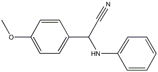 anilino(4-methoxyphenyl)acetonitrile,,结构式