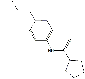 N-(4-butylphenyl)cyclopentanecarboxamide Structure