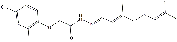 2-(4-chloro-2-methylphenoxy)-N'-(3,7-dimethyl-2,6-octadienylidene)acetohydrazide|