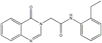 N-(2-ethylphenyl)-2-(4-oxo-3(4H)-quinazolinyl)acetamide Structure