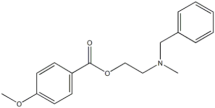 2-[benzyl(methyl)amino]ethyl 4-methoxybenzoate 结构式