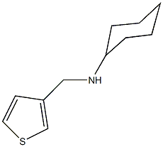 N-cyclohexyl-N-(3-thienylmethyl)amine Struktur