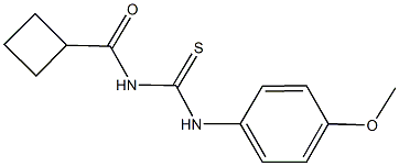 N-(cyclobutylcarbonyl)-N'-(4-methoxyphenyl)thiourea