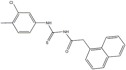 N-(3-chloro-4-methylphenyl)-N'-(1-naphthylacetyl)thiourea