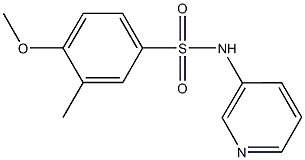 4-methoxy-3-methyl-N-(3-pyridinyl)benzenesulfonamide 结构式