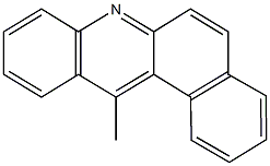 12-methylbenzo[a]acridine,,结构式