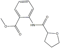 methyl 2-[(tetrahydro-2-furanylcarbonyl)amino]benzoate Structure