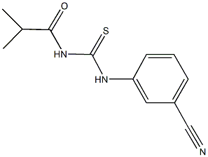 N-(3-cyanophenyl)-N'-isobutyrylthiourea Structure