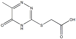 [(6-methyl-5-oxo-4,5-dihydro-1,2,4-triazin-3-yl)sulfanyl]acetic acid Structure