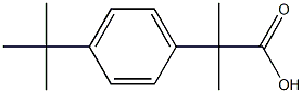 2-(4-tert-butylphenyl)-2-methylpropanoic acid Structure
