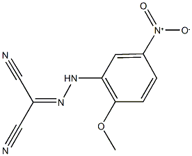 2-({5-nitro-2-methoxyphenyl}hydrazono)malononitrile Structure