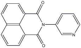 2-(3-pyridinyl)-1H-benzo[de]isoquinoline-1,3(2H)-dione 化学構造式