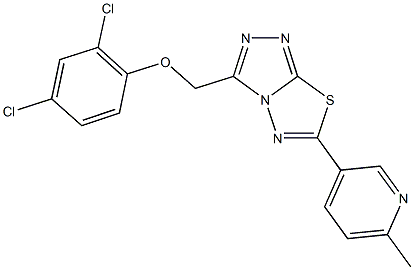 2,4-dichlorophenyl [6-(6-methyl-3-pyridinyl)[1,2,4]triazolo[3,4-b][1,3,4]thiadiazol-3-yl]methyl ether|