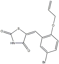 5-[2-(allyloxy)-5-bromobenzylidene]-1,3-thiazolidine-2,4-dione Struktur