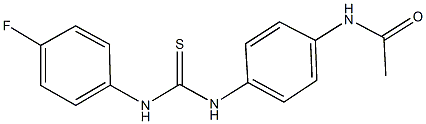 N-(4-{[(4-fluoroanilino)carbothioyl]amino}phenyl)acetamide Structure