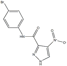 N-(4-bromophenyl)-4-nitro-1H-pyrazole-3-carboxamide Struktur