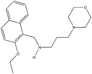 N-[(2-ethoxy-1-naphthyl)methyl]-N-[3-(4-morpholinyl)propyl]amine 化学構造式