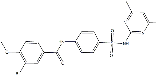 3-bromo-N-(4-{[(4,6-dimethylpyrimidin-2-yl)amino]sulfonyl}phenyl)-4-methoxybenzamide