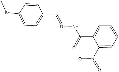 2-nitro-N'-[4-(methylsulfanyl)benzylidene]benzohydrazide Structure