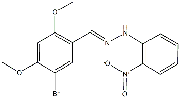 5-bromo-2,4-dimethoxybenzaldehyde {2-nitrophenyl}hydrazone Struktur