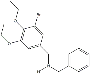 N-benzyl-N-(3-bromo-4,5-diethoxybenzyl)amine Structure