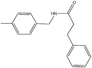 N-(4-methylbenzyl)-3-phenylpropanamide Structure