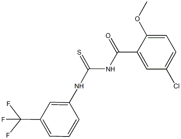 N-(5-chloro-2-methoxybenzoyl)-N'-[3-(trifluoromethyl)phenyl]thiourea