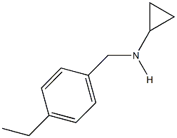 N-cyclopropyl-N-(4-ethylbenzyl)amine Structure