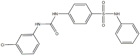 4-{[(3-chloroanilino)carbonyl]amino}-N-phenylbenzenesulfonamide