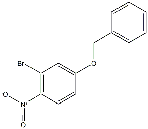 4-(benzyloxy)-2-bromo-1-nitrobenzene 化学構造式