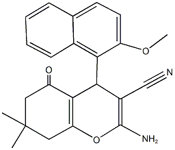 2-amino-4-(2-methoxy-1-naphthyl)-7,7-dimethyl-5-oxo-5,6,7,8-tetrahydro-4H-chromene-3-carbonitrile