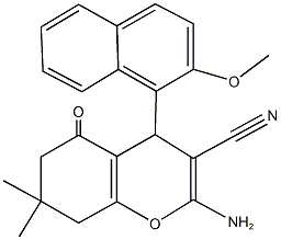  2-amino-4-(2-methoxy-1-naphthyl)-7,7-dimethyl-5-oxo-5,6,7,8-tetrahydro-4H-chromene-3-carbonitrile