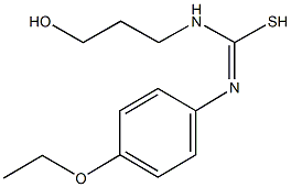 N'-(4-ethoxyphenyl)-N-(3-hydroxypropyl)carbamimidothioic acid Struktur