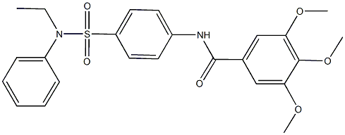  N-{4-[(ethylanilino)sulfonyl]phenyl}-3,4,5-trimethoxybenzamide