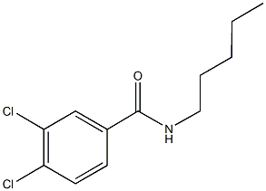 3,4-dichloro-N-pentylbenzamide,,结构式