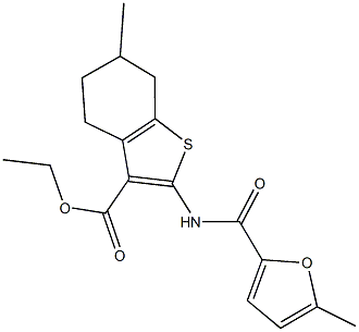  ethyl 6-methyl-2-[(5-methyl-2-furoyl)amino]-4,5,6,7-tetrahydro-1-benzothiophene-3-carboxylate