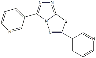 3,6-di(3-pyridinyl)[1,2,4]triazolo[3,4-b][1,3,4]thiadiazole,,结构式