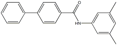 N-(3,5-dimethylphenyl)[1,1'-biphenyl]-4-carboxamide,,结构式