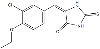 5-(3-chloro-4-ethoxybenzylidene)-2-thioxo-4-imidazolidinone 化学構造式