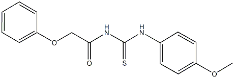 N-(4-methoxyphenyl)-N'-(phenoxyacetyl)thiourea Structure