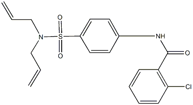 2-chloro-N-{4-[(diallylamino)sulfonyl]phenyl}benzamide