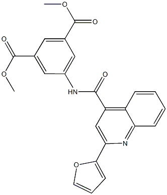 dimethyl 5-({[2-(2-furyl)-4-quinolinyl]carbonyl}amino)isophthalate